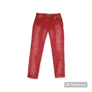 Women's blue topic Red jeans Size 7/8